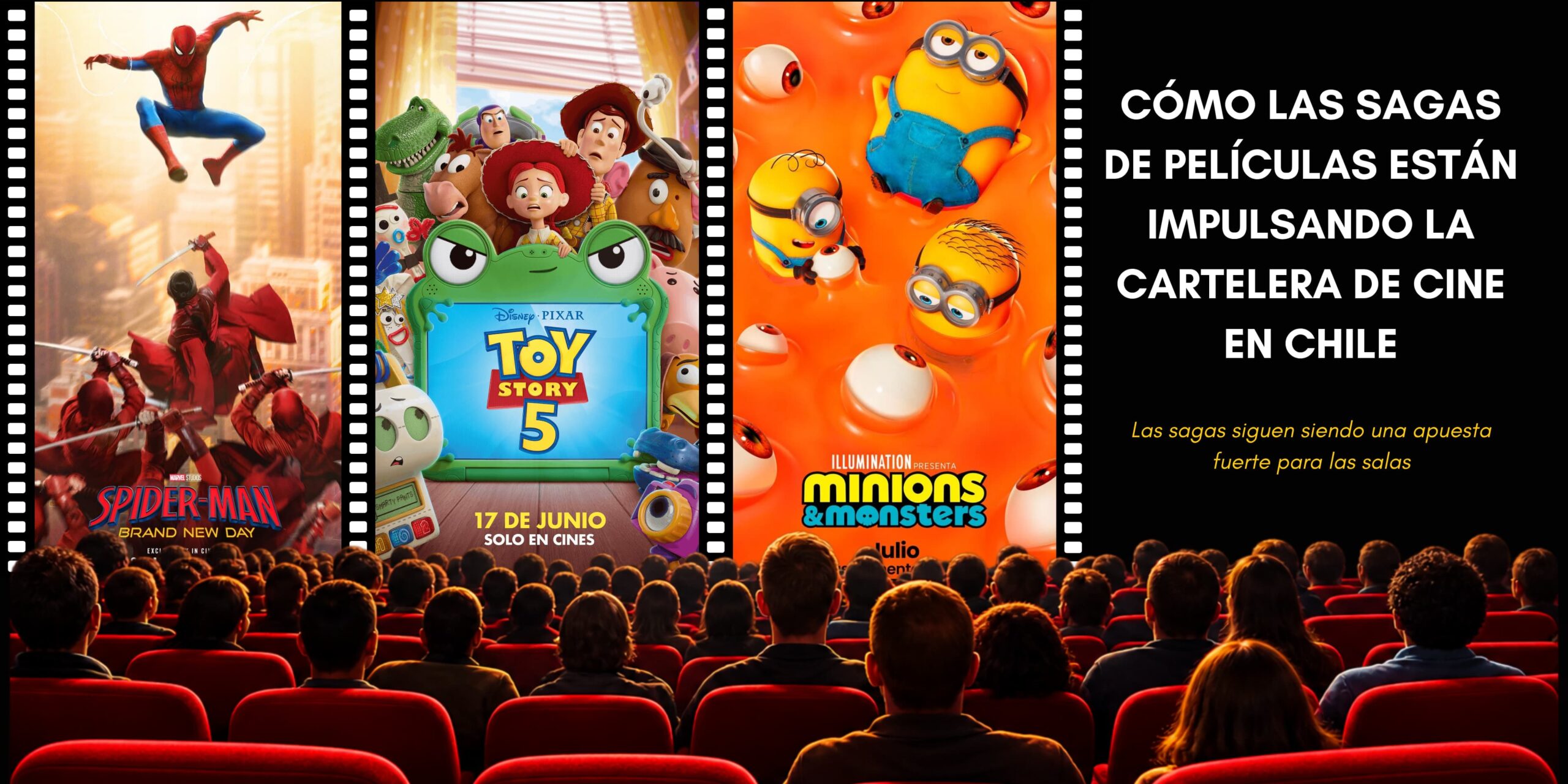 Cómo las sagas de películas están impulsando la cartelera de cine en Chile 